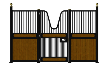 Illustration of a European Horse Stall