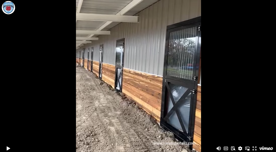 Dutch Doors Outside a Barn - Saratoga Stalls